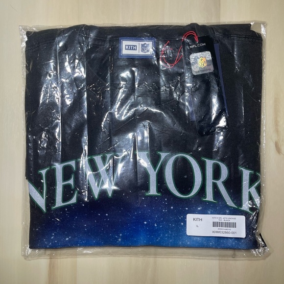 Kith & '47 for the NFL: New York Jets Vintage Tee Black T-Shirt Men’s Size Large - Picture 2 of 3